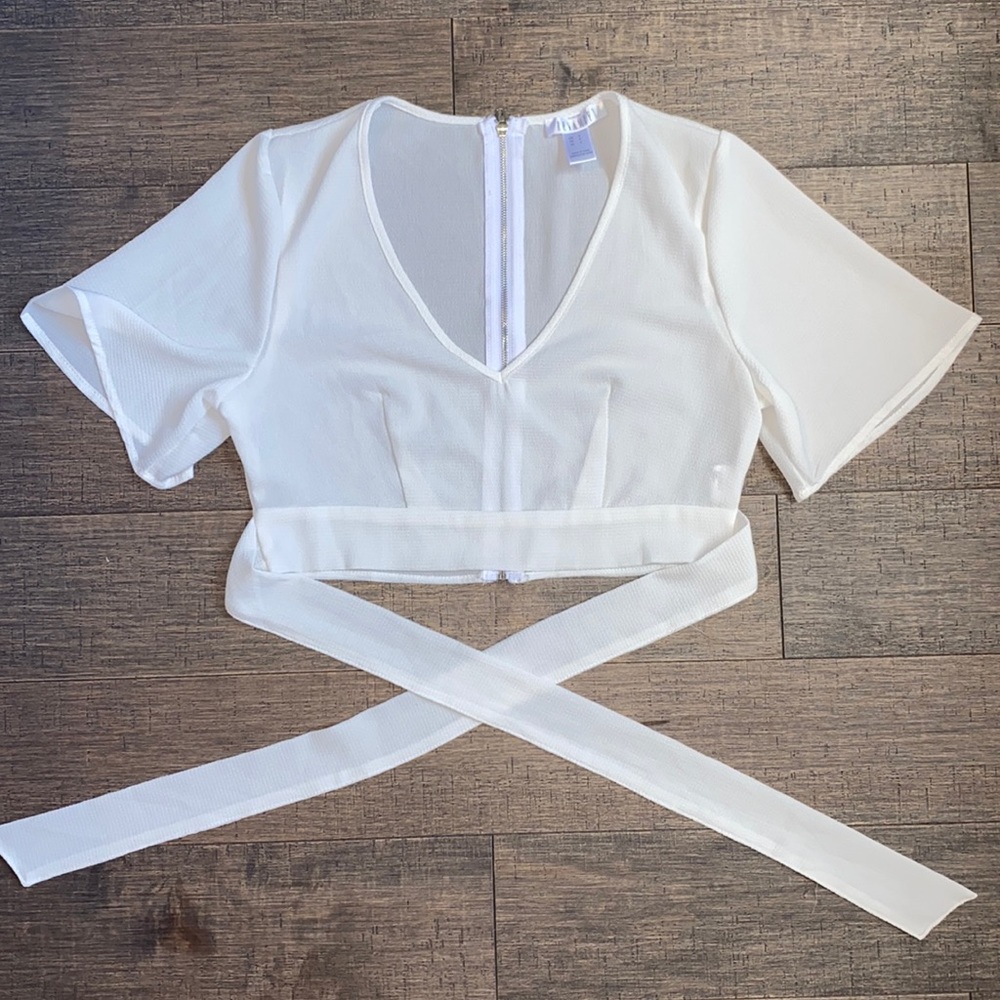 Crop Top with Bell Sleeves (LIKE NEW)